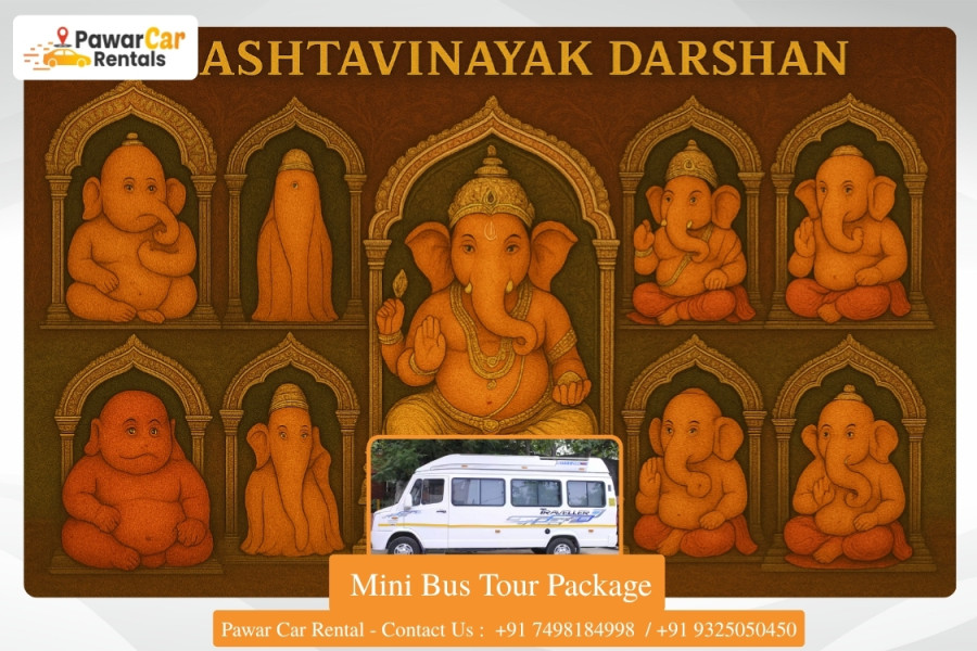 Pune to Ashtavinayak Mini Bus Tour Package